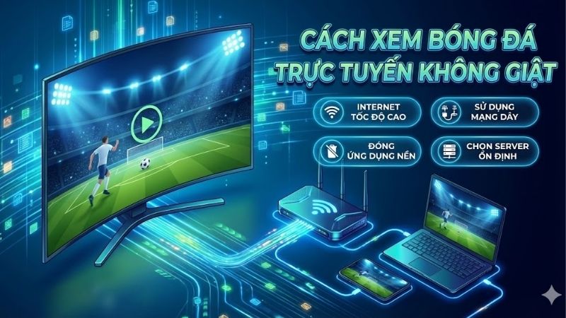 Cách xem bóng đá trực tuyến không giật – Tối ưu trải nghiệm 2 cach-xem-bong-da-truc-tuyen-khong-giat